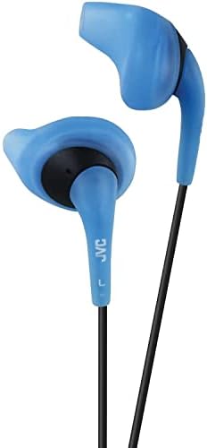 JVC Gumy Sport Earbuds in Black and Red – Sweat-Proof Comfort Fit Headphones for Active Lifestyles with Long Tangle-Free Cord and Enhanced Device Compatibility