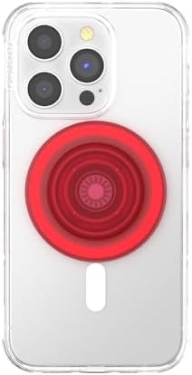 Mag Safe-Compatible Glitter Pop Socket Phone Grip & Stand – Stylish Clear Kickstand for Secure Wireless Charging and Effortless Media Viewing, Essential Cute Accessory for Enhanced Mobile Experience