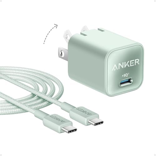 Anker Nano 30 W USB-C Charger Block – Ultra-Compact Fast Charger for i Phone 16/15, Galaxy Devices, & i Pads – Travel-Friendly Design with Power IQ 3.0 for Rapid, Efficient Charging & Enhanced Device Life – Perfect for Mag Safe Accessories and On-the-Go Power Needs