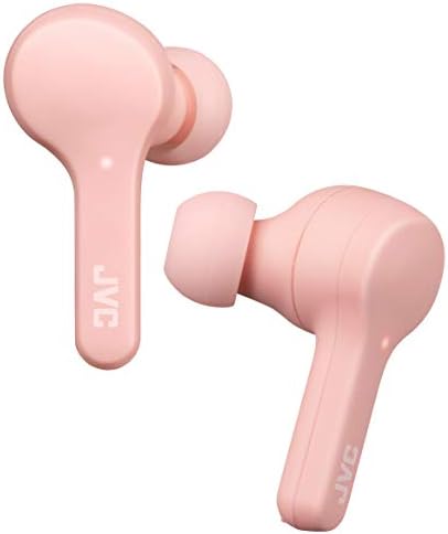 JVC Gumy True Wireless Earbuds – Bluetooth 5.0, IPX4 Water-Resistant with 15-Hour Battery Life – Comfortable Fit for Active Lifestyles, Sleek Design for Everyday Use – Premium Sound Quality and Touch Control Features for Seamless Listening Experience