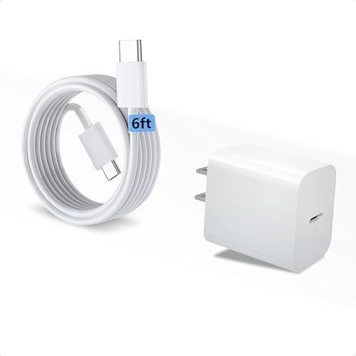 Ultimate USB C Charger for Apple i Pad Pro (12.9/11) & More – Fast Charging Block Set with 3.3 ft & 6 ft USB C to C Cables – Enhanced Compatibility for i Pad 10 th Gen, Air 4 th/5 th, Mini 6 th/7 th Gen, & i Phone 16 – Dual Charging Ports for Maximum Efficiency and Portability