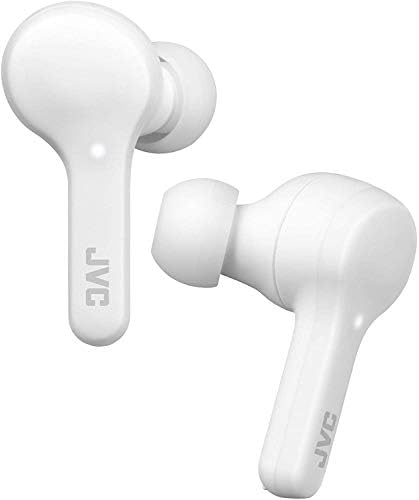 JVC Gumy True Wireless Earbuds – Bluetooth 5.0, IPX4 Water-Resistant with 15-Hour Battery Life – Comfortable Fit for Active Lifestyles, Sleek Design for Everyday Use – Premium Sound Quality and Touch Control Features for Seamless Listening Experience
