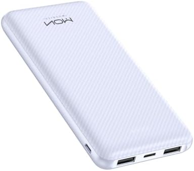 Ultra-Slim 10000 m Ah Power Bank – Fast Charging USB-C Portable Charger for i Phone 15/14/13/12, Galaxy S24/S23/S22, i Pad, Pixel – Lightweight External Battery Pack for On-the-Go Charging Solutions