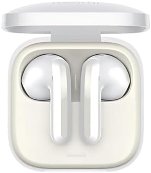 Xiaomi Redmi Buds 6 Active Wireless Earbuds – Premium Bluetooth 5.4 Noise-Canceling Headphones with 30-Hour Battery Life, Five Custom Sound Profiles, and IPX4 Sweatproof Protection – Ideal for Audiophiles and Professionals – Global Edition in Chic White