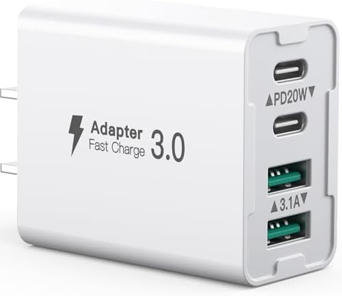 Revolutionize Your Charging Routine with Our 4-Port USB Wall Charger – Ultra-Fast QC 3.0 Adapter for i Phone 12-15, LG, Google Pixel & More – Compact, Reliable Power Solution for Home and On-the-Go Charging