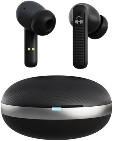 Revolutionize Your Audio Experience with HARMONY TWENTY-TWO HTT-17 Wireless Earbuds – Cutting-Edge Bluetooth 5.4 for Instant Connectivity, Superior Noise Cancellation via 4-Mic Technology, IPX5 Waterproof Rating Ideal for Active Lifestyles, Rapid 10-Minute Charge Delivers 100 Minutes of Playtime, Long-Lasting 6 H + 35 H Battery Life, and Immersive 13 mm Deep Bass – Perfect for Music Lovers on the Move!