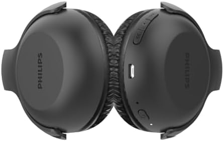 Philips Up Beat UH202 Wireless Bluetooth On-Ear Headphones – Lightweight Comfort, 15-Hour Battery Life, Foldable Design for Ultimate Portability, Perfect for Music Lovers and Active Lifestyles