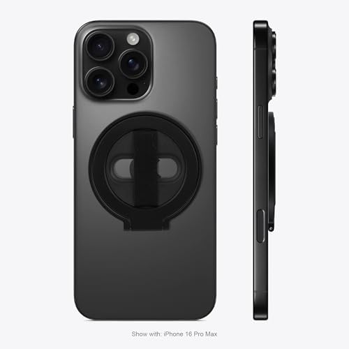 Revolutionary Grat 2 Magnetic Phone Grip Kickstand with Elastic Finger Strap – Ultimate Dual-Sided Magnet Ring for i Phone 16, 15, 14, 13, 12 Pro Max – Secure, Stylish, and Versatile Phone Accessory in Sleek Silver for Enhanced Usability and Hands-Free Experience