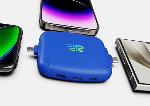 Ultimate Universe 3-in-1 Portable Charger – 3300 m Ah Power Bank with 2.4 A High-Speed Charging for i Phone, Android | Charges 3 Devices Simultaneously | Compact, Lightweight, and Pre-Charged for Immediate Use