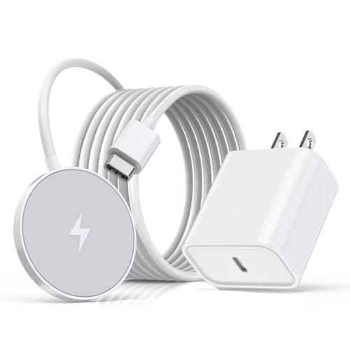 Enhanced 6 FT Magnetic Wireless Charger for i Phone 16 Series – MFi Certified Fast Charging Pad with 20 W USB-C Power Adapter – Superior Magnetic Alignment for Effortless Charging – Overcurrent & Overheat Protection – Compatible with i Phone 16 Pro, 15 Series, 14, 13, 12, 11, and Air Pods – Compact Design for Travel Convenience – Enjoy Rapid, Safe Charging Anywhere