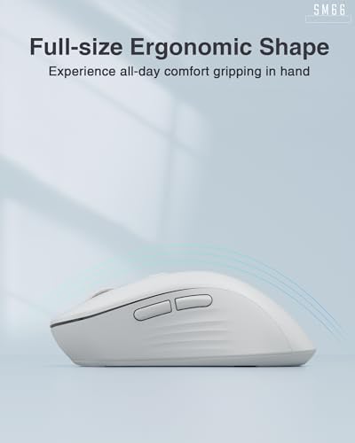 Experience Seamless Precision with the SM66 Green Silent Dual Mode Wireless Mouse – Ergonomic, Rechargeable, and Adjustable DPI Up to 4800 for Ultimate Flexibility in Bluetooth & Wireless Connectivity!