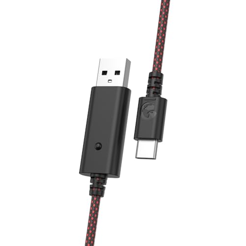 Game Sir USB-C Gaming Cable for G7 SE, G7 & T4 Kaleid Controllers – 3-Meter High-Speed Nylon Braided Cable, Stylish White & Cyan Design, Lightweight & Durable for Ultimate Gaming Connectivity