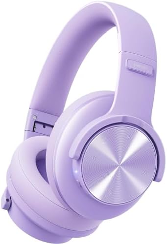 Transform Your Sound Experience with Picun B8 Over-Ear Wireless Bluetooth Headphones – Incredible 120-Hour Battery Life, Custom EQ Modes, and Powerful Deep Bass for Ultimate Immersion – Ideal for Travel, Office, and Daily Adventures in Chic Purple