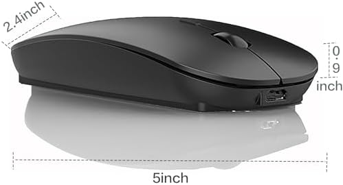 Premium Wireless Mouse for Mac and Windows – Ergonomic, Rechargeable, and Silent Click Design for Enhanced Productivity on Mac Book, Chromebook, and PC – Ideal for Travel and Home Office Setup – Durable and High-Precision Tracking