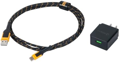 DEWALT Heavy Duty 10 W Fast Wireless Charging Pad – Ultimate Portable Charging Station for i Phone 16/15/14/13/12/11/X/8 Pro Max & Samsung Galaxy S22/S21 – Includes Type C Cable & AC Adapter for Seamless Compatibility – Perfect for Home & Office Use