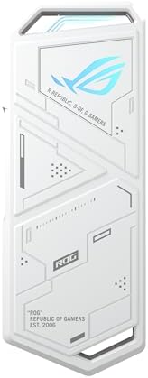 ASUS ROG STRIX Arion Premium Aluminum Alloy M.2 NVMe SSD External Enclosure Adapter – Lightning-Fast USB 3.2 Gen 2 Type-C (10 Gbps) with Dual Connectivity Options – Ideal for PCIe 2280/2260/2242/2230 M Key/B+M Key SSDs – Ultimate Durability & Performance for Gamers and Creators