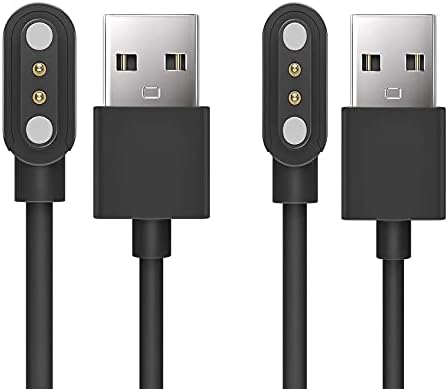 Magnetic USB Charging Cable for AMAZTIM C20 Smartwatch – Dual Pack Replacement Charger for Kospet Tank M1 Pro & C16 Military Watch – Fast, Reliable, and Versatile Charging Solution for Active Lifestyles