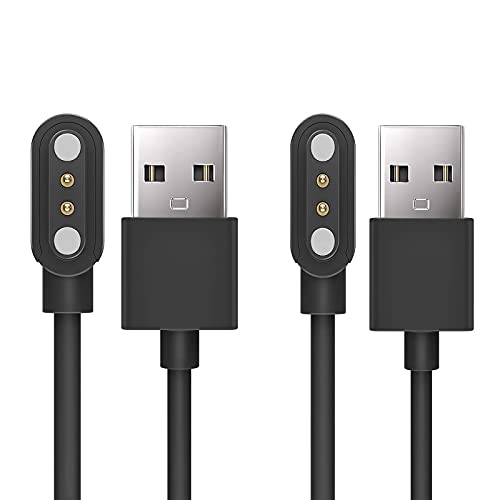 Magnetic USB Charging Cable for Eme Term Explore Charger – 2 Pack of Sleek Black Replacement Cables for Anti-Nausea Wristband – Fast, Durable, and Effortless Connection for On-the-Go Power Solutions