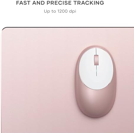 Satechi M1 Wireless Bluetooth Mouse – USB-C Rechargeable, Sleek Compact Design for Mac & Windows, Ultimate Portability for i Phone, i Pad Pro, Mac Book & More – Stylish Silver Finish for Effortless Connectivity and Comfort