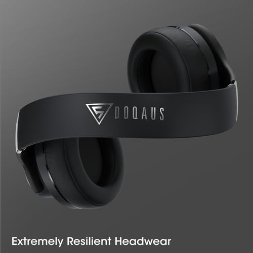 Transform Your Listening Journey with DOQAUS Over-Ear Bluetooth Headphones: 90-Hour Playtime, Tailored EQ Settings, and Superior Noise Cancellation for Unmatched Comfort and Audio Clarity in Music and Calls