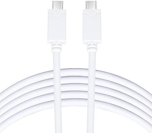 20 ft USB C to USB C Cable – Ultra-Durable Extra Long Charging & Data Transfer Solution for Samsung, i Pad Pro, and Android Devices – Optimal Speed & Versatile Connectivity in Sleek White Design