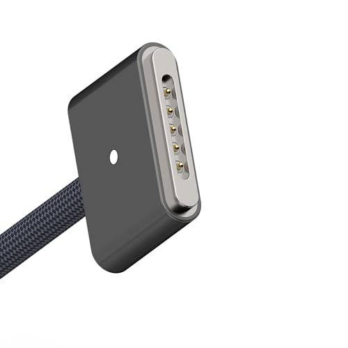 AJJ 140 W USB-C Magnetic Charging Cable – 2 m Nylon Braided for Mac Book M1 M2 M3 (2021-2024) – Fast, Reliable, and Stylish Charging Solution for On-the-Go Users