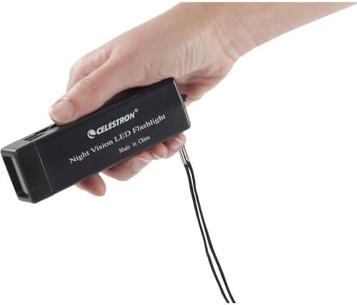 Celestron Power Tank Glow 5000: Ultimate Portable USB Rechargeable Power Bank & Red Astronomy Flashlight with 5000 m Ah Capacity – Essential Accessory for Stargazers and Outdoor Enthusiasts – Includes Secure Silicone Mount Straps for Enhanced Device Compatibility and Night Vision Preservation