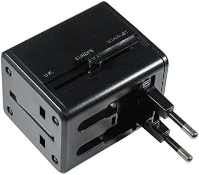 Global Travel Power Adapter with Dual USB Fast Charging – Effortless Device Compatibility Across 150+ Countries