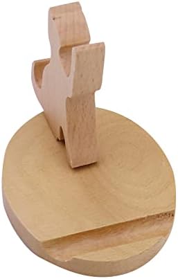 Whimsical Dog-Themed Wooden Phone Stand – Charming Desk Accessory for Mobile Devices, Perfect Gift for Pet Enthusiasts, Stylish and Functional Home Office Decor with Stable Anti-Slip Base for Enhanced Productivity and Optimal Viewing Experience