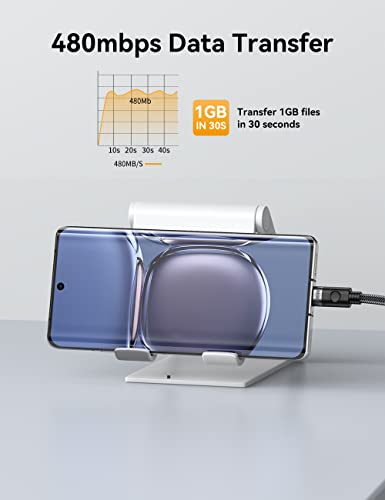 High-Powered 100 W USB C to USB C Charging Cable – i Dsonix 20 V/5 A Fast Charge Cord, 1.6 ft Length for Mac Book, i Pad Pro, and Samsung Galaxy Devices – Ultimate Compatibility and Rapid Data Transfer Solution