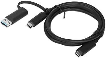 Lenovo Hybrid USB-C to USB-A Cable – Versatile 1 m High-Speed Connector for Seamless Device Compatibility and Enhanced Data Transfer Efficiency