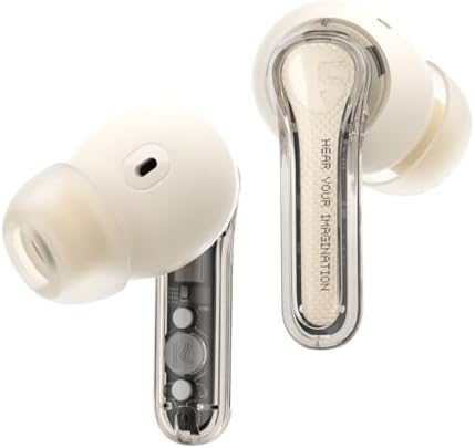 Affordable Sound PEATS Clear Wireless Earbuds – Bluetooth 5.3 Headphones with 12 mm Drivers for Deep Bass, Enhanced Call Clarity with Dual Mic and ENC, Gaming Mode for Low Latency, 40-Hour Playtime, IPX4 Water Resistance, Custom EQ via App for Tailored Audio Experience