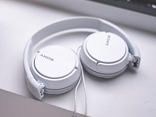 Sony MDR-ZX110 AP Wired On-Ear Headphones with Integrated Mic – Lightweight Design for Unmatched Comfort and Superior Sound Quality, Perfect for Music Lovers and Professionals on the Go, Adjustable Fit with Foldable Portability for Effortless Storage and Hands-Free Calls