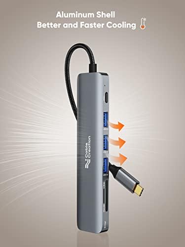 Unlock Ultimate Connectivity with the 7-in-1 USB C Hub 4 K 60 Hz | Cable Creation Multiport Adapter for Seamless 1 Gbps Ethernet, Stunning HDMI Display, Dual USB 3.0 Ports, 100 W PD Charging & SD/TF Card Support – Perfect for Mac Book Pro, i Pad Pro & Steam Deck Users!