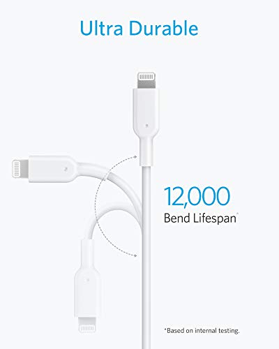 Anker 6 ft USB C to Lightning Cable – MFi Certified Fast Charging Cable for i Phone 13 Pro, 12 Pro Max & Air Pods Pro – Durable Design with Power Delivery Support – Tangle-Free Connectivity for Effortless Use