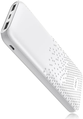 Ultra-Slim 10,000 m Ah Portable Power Bank – Dual USB Fast Charger for i Phone 15/14/13/12/11 Pro, Samsung S22/S21, Google Devices & Air Pods – Compact and Lightweight Battery Pack for On-the-Go Charging Solutions