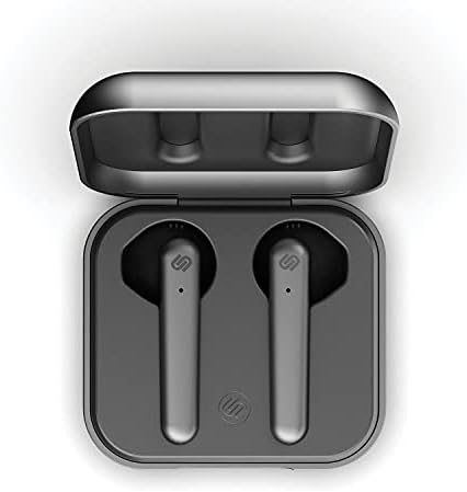 Urbanista Stockholm Plus True Wireless In-Ear Earbuds with Microphone (Titanium) – Premium Bluetooth 5.0 Audio, IPX4 Waterproof, Extended Battery for All-Day Comfort and Clear Calls