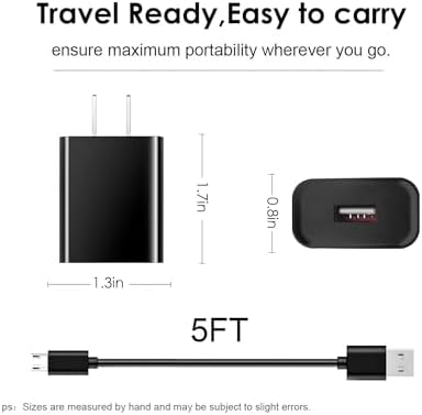 Alcatel Micro Charger Cable: High-Speed Data Transfer & Fast Charging Solution for Go Flip, 1 Series, 3 Series, A3, Tetra Models – Durable, Lightweight USB Cord for Ultimate Portability and Reliable Performance
