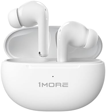 Elevate Your Audio Experience with 1 MORE Q20 True Wireless Earbuds – Premium Bluetooth Earphones Featuring 30-Hour Playback, Active Noise Cancellation, and IPX4 Waterproof Design for Uninterrupted Music, Gaming, and Sports. Enjoy Low-Latency Gaming Mode and Dual Microphone Technology for Enhanced Call Quality, Perfect for On-the-Go Listening and Outdoor Adventures – Ideal for Every Lifestyle in Sleek White Finish.