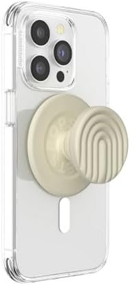 Mag Safe-Compatible Pop Socket Grip & Stand – Secure Magnetic Phone Accessory for Uninterrupted Wireless Charging, Stylish Curves Mist Design for Enhanced Hands-Free Viewing and Texting Experience