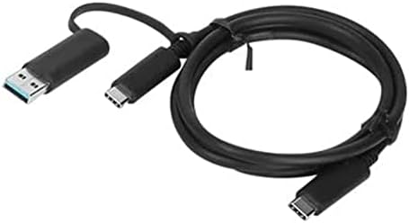 Lenovo Hybrid USB-C to USB-A Cable – Versatile 1 m High-Speed Connector for Seamless Device Compatibility and Enhanced Data Transfer Efficiency