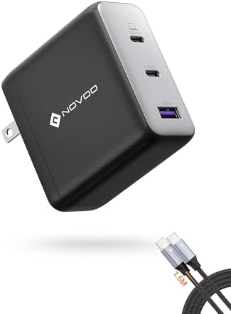 100 W Ga N USB-C Charger – Fast 3-Port PD3.0 Power Adapter for Mac Book Pro & Air, i Phone 15, i Pad Pro – Compact Multi-Device Charging Station with Enhanced Compatibility & Safety Features – Ultra-Fast Charging, 120 W Total Output, Overheat & Short-Circuit Protection