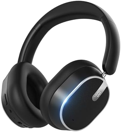 Experience Superior Sound Quality with Sisism Hybrid Active Noise Cancelling Over-Ear Headphones – Unmatched 60-Hour Playtime & Deep Bass – Luxurious Memory Foam for Ultimate Comfort – Seamless Bluetooth Connectivity for Effortless Device Pairing – Perfect for Travel and Office Use