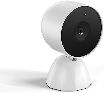 Wired Charging Stand for Google Nest Cam Battery – 9.8 Feet Cable Base for Seamless Power & Enhanced Security – Stylish White Design for Smart Home Setup – Reliable Accessory for Nest Cam Battery Users