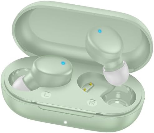 Ultra-Lightweight MOZOTER S8 Mini Wireless Earbuds – Bluetooth 5.3 Headphones with 60 Hours Playtime, Deep Bass Performance, Sweat-Resistant Design in Trendy Purple, Optimal Comfort for Sports & Daily Use