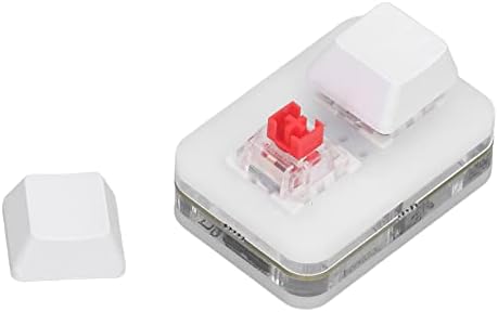 Yunseity One-Handed 2-Key Gaming Keypad – Programmable Mechanical Keyboard for Macro Commands & Rhythm Games – Compact USB Design with Red Axis Keys for Speed & Precision – Essential Accessory for Gamers – Sleek White Finish