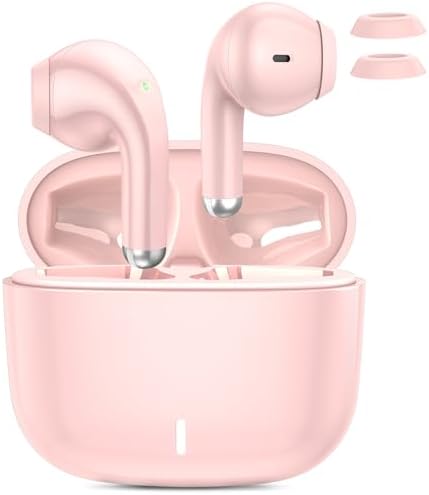 Revolutionary True Wireless Earbuds with Advanced Bluetooth 5.3 Technology – Unmatched Noise-Canceling Earphones Compatible with i Phone 16 Pro Max & Samsung Galaxy S25 – Lightweight Ergonomic Design, Superior HD Microphone, and Extended Battery Life for Ultimate Audio Freedom