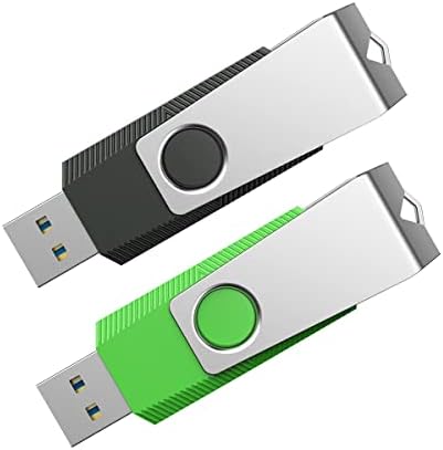 Colorful 5-Pack 64 GB USB Flash Drives by Aiibe – Versatile Data Storage Solution with Enhanced Speed and Compatibility – Stylish and Portable Thumb Drives in Black, Red, Cyan, Green, and Purple for Easy File Organization and Backup