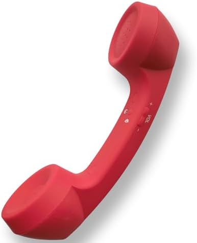 Vintage-Style Wireless Bluetooth Headset: Retro Phone Handset with Built-In Mic for Clear Calls & Music | Comfortable Design for i Phone & Android | Enhance Your Audio Experience with Radiation Reduction & Seamless Connectivity