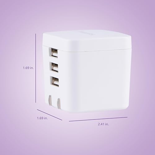 Philips 65 W Ga N Fast Charging Wall Charger – 3-Port USB-C & A Power Adapter for i Phone 15/16 Series & i Pad Pro – Compact, Foldable Design for Ultimate Portability – Efficient Multi-Device Charging Solution
